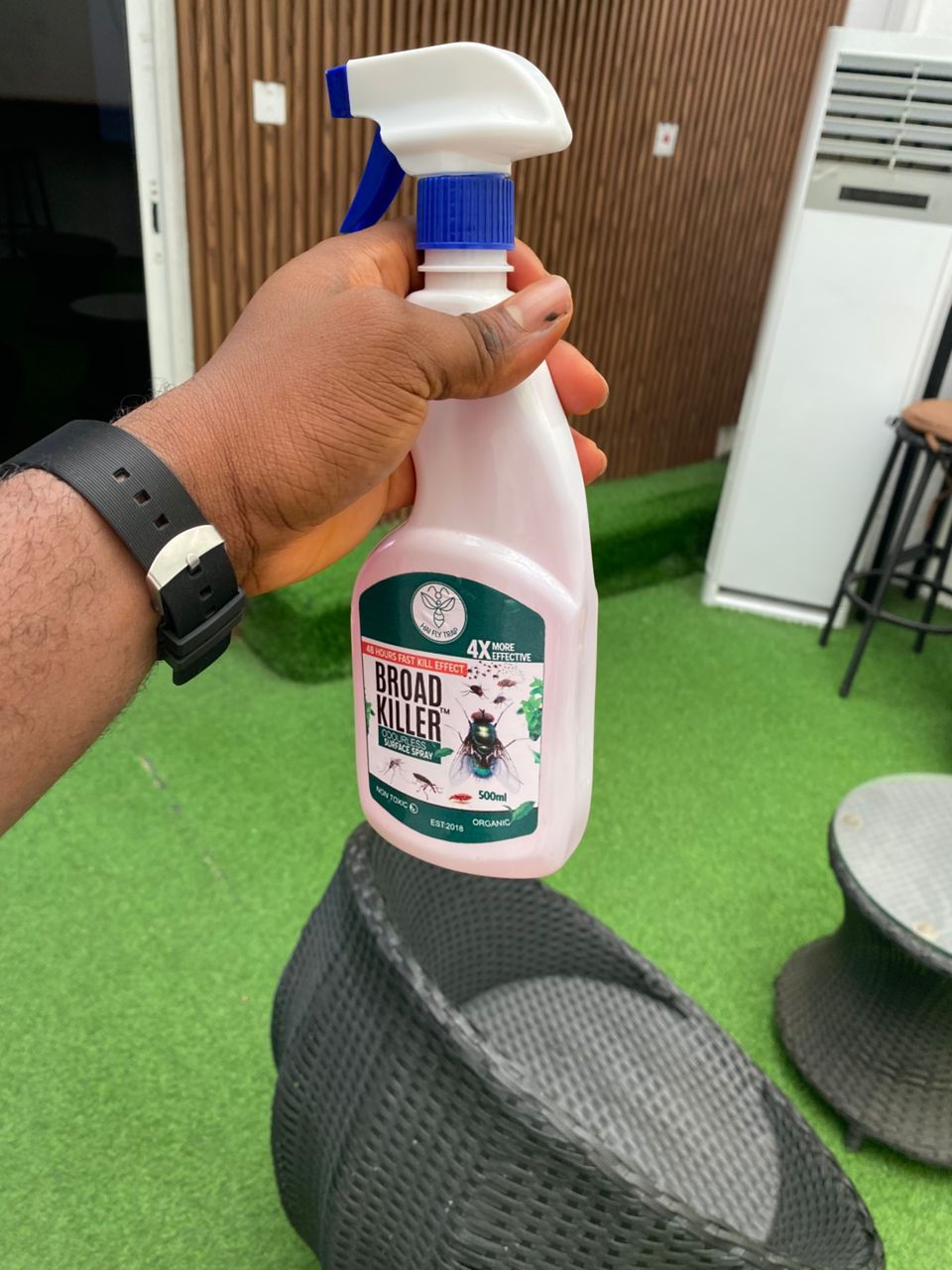 Haifly Broad Killer spray bottle - non-toxic, odourless insect killer